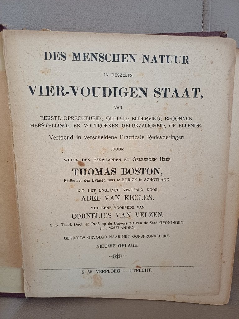 Des Menschen Natuur - Thomas Boston (1848), Thomas Boston, Christendom | Protestants, Ophalen, Gelezen