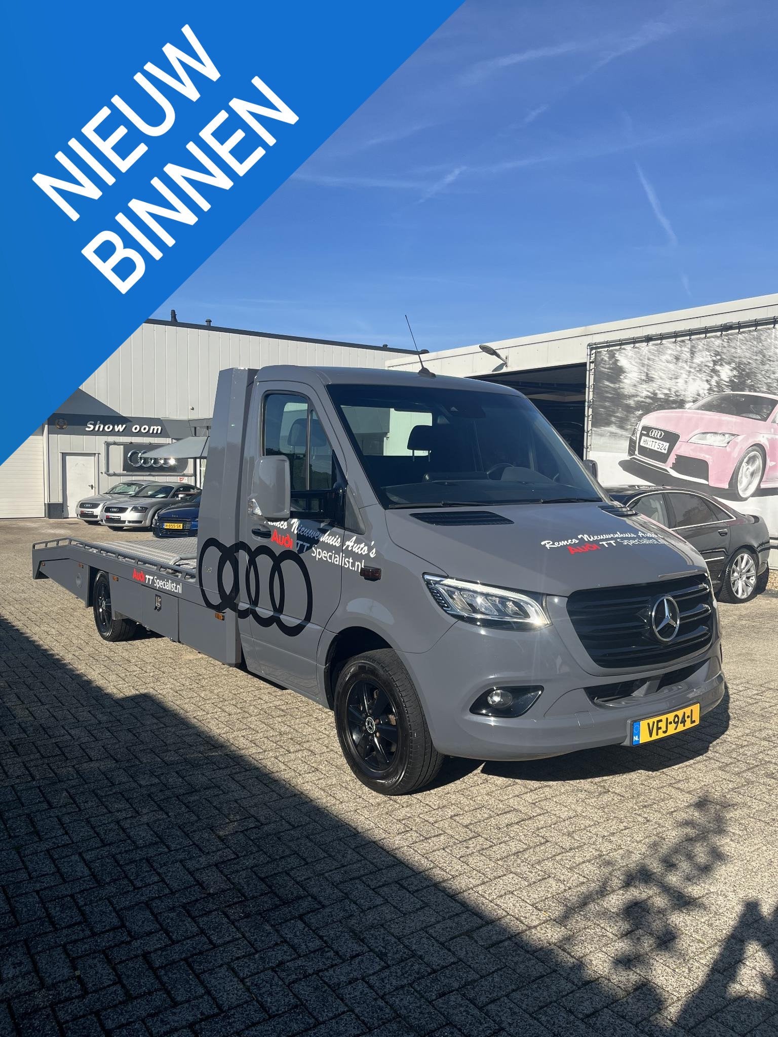 Mercedes-Benz Sprinter 416 CDI Oprijwagen Tijhofbak Luchtver, Auto's, Automaat, Gebruikt, Euro 6, 4 cilinders