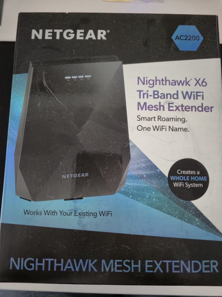 Netgear Nighthawk X6 tri band wifi mesh extender, Computers en Software, Routers en Modems, Ophalen of Verzenden, Gebruikt, Router
