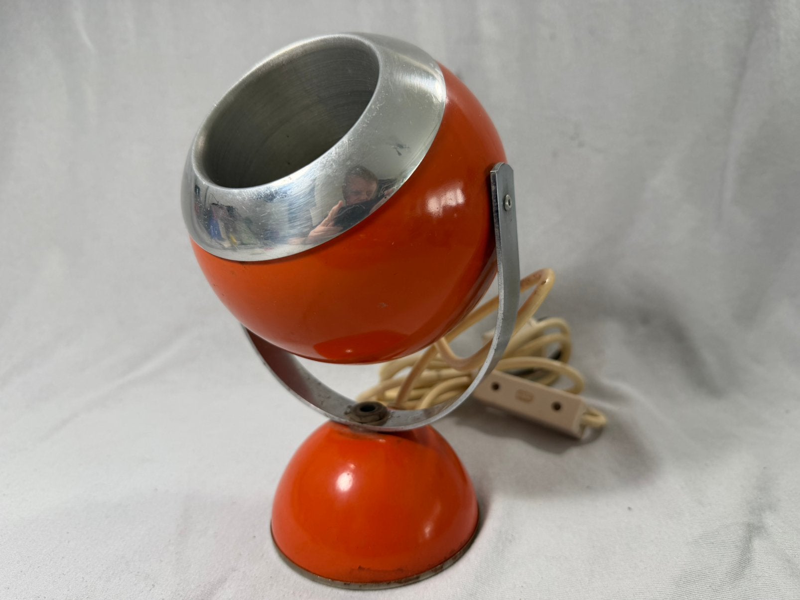 Vintage/antieke oogbal lamp, Ophalen of Verzenden