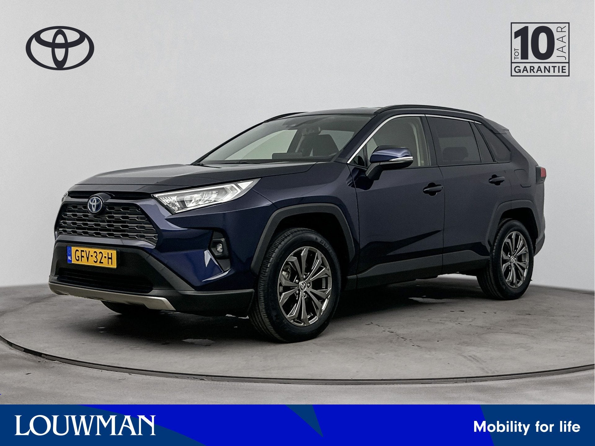 Toyota RAV4 2.5 Hybrid Dynamic Buitenspiegels elektrisch ink, Auto's, 12 maanden, Gebruikt, 4 cilinders, Blauw