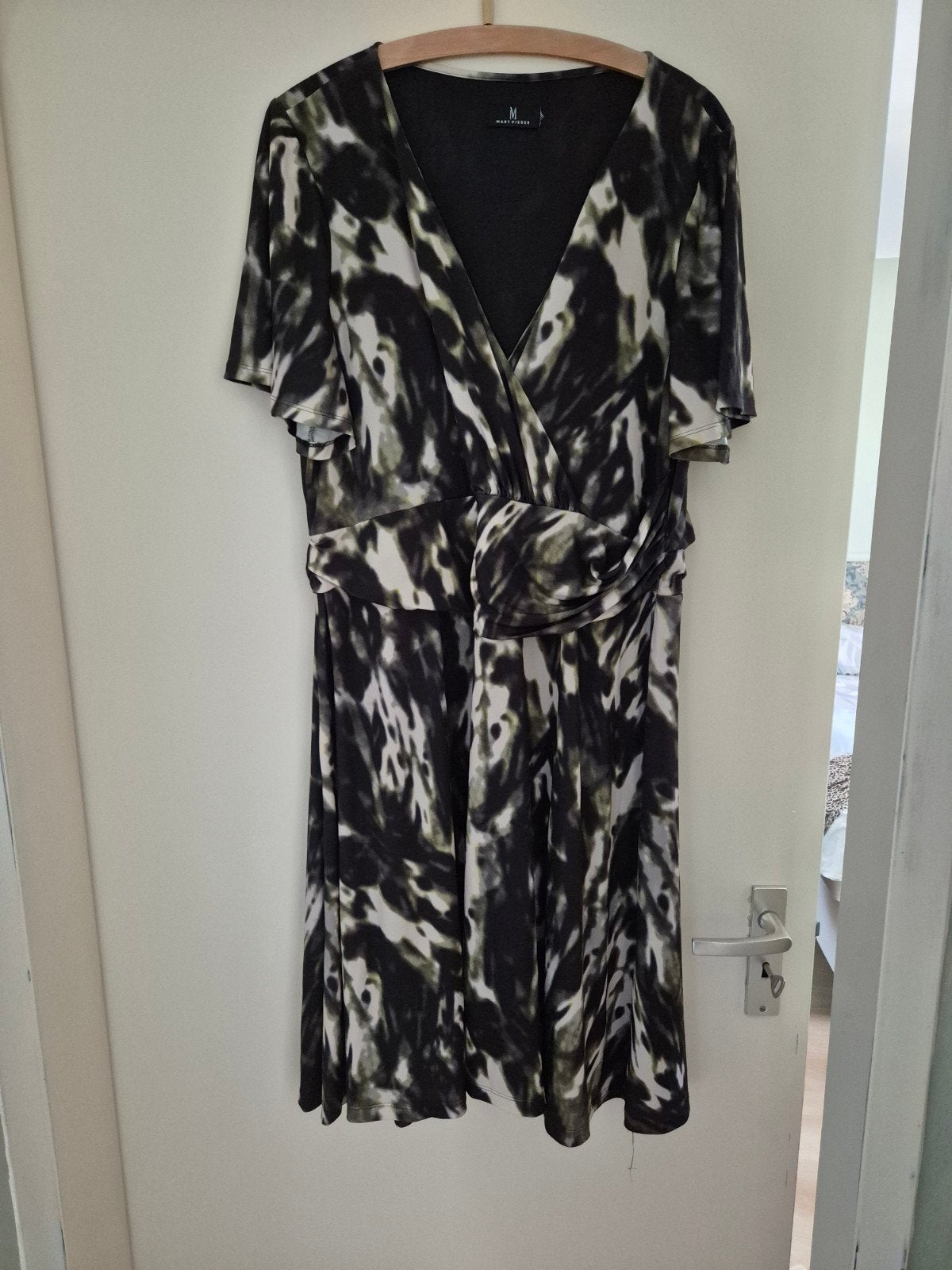 jurk Mart Visser, mt 46 groen/creme, Ophalen, Zo goed als nieuw, Maat 46/48 (XL) of groter, Groen