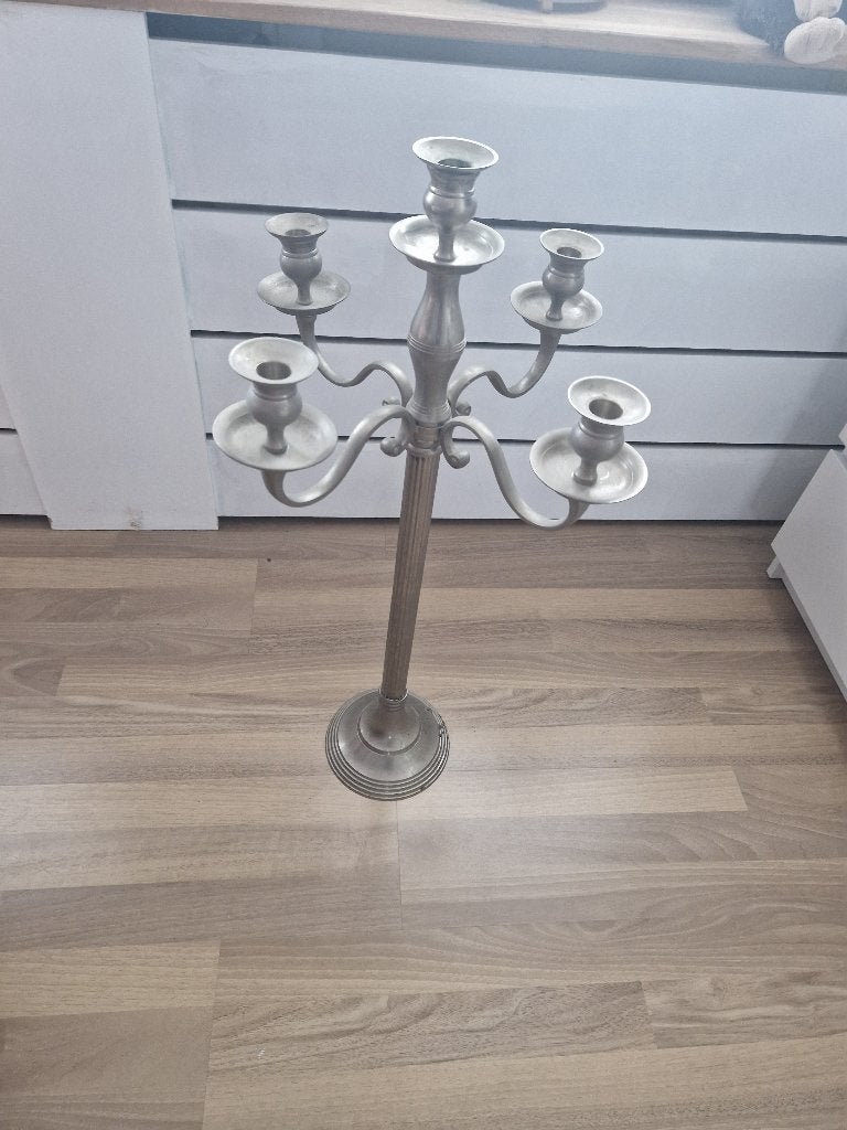 Kandelaar zilverkleurig