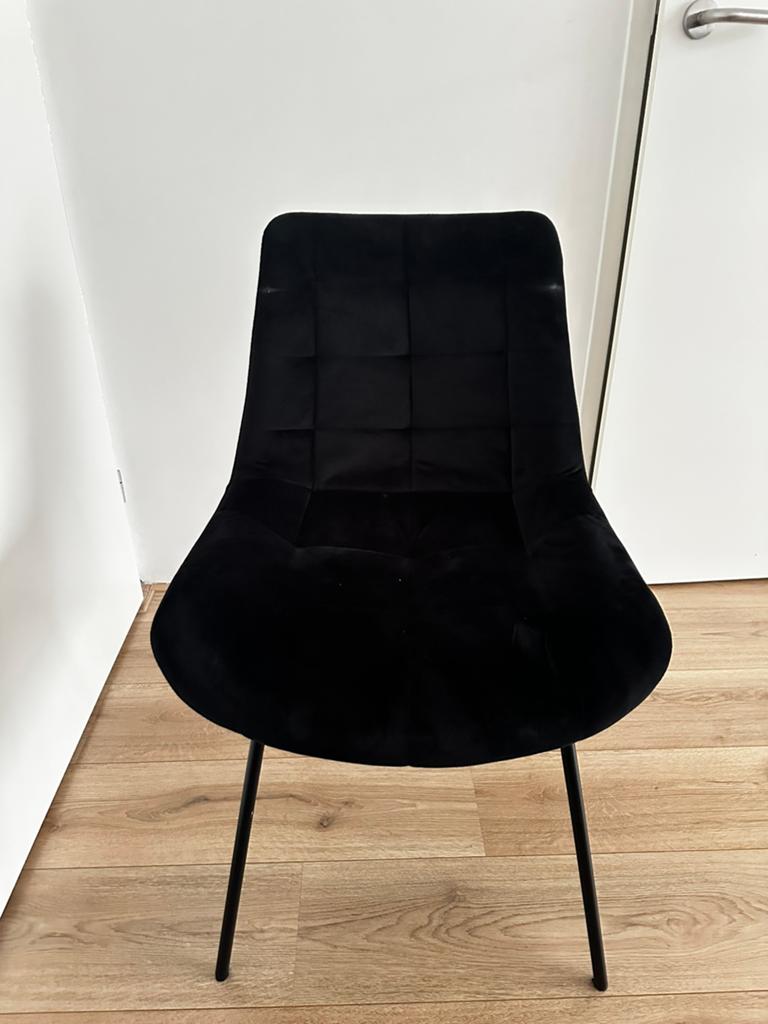 Eetkamerstoel zwart, Ophalen of Verzenden, Gebruikt, Zwart, Vijf, Zes of meer stoelen