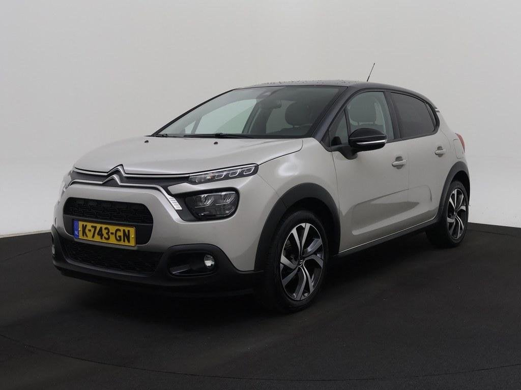 Citroen C3 1.2T 110pk Shine Camera/Nav/H.Leder/CarPlay/Led, Auto's, Citroën, Voorwielaandrijving, Euro 6, 1199 cc, 49 €/maand