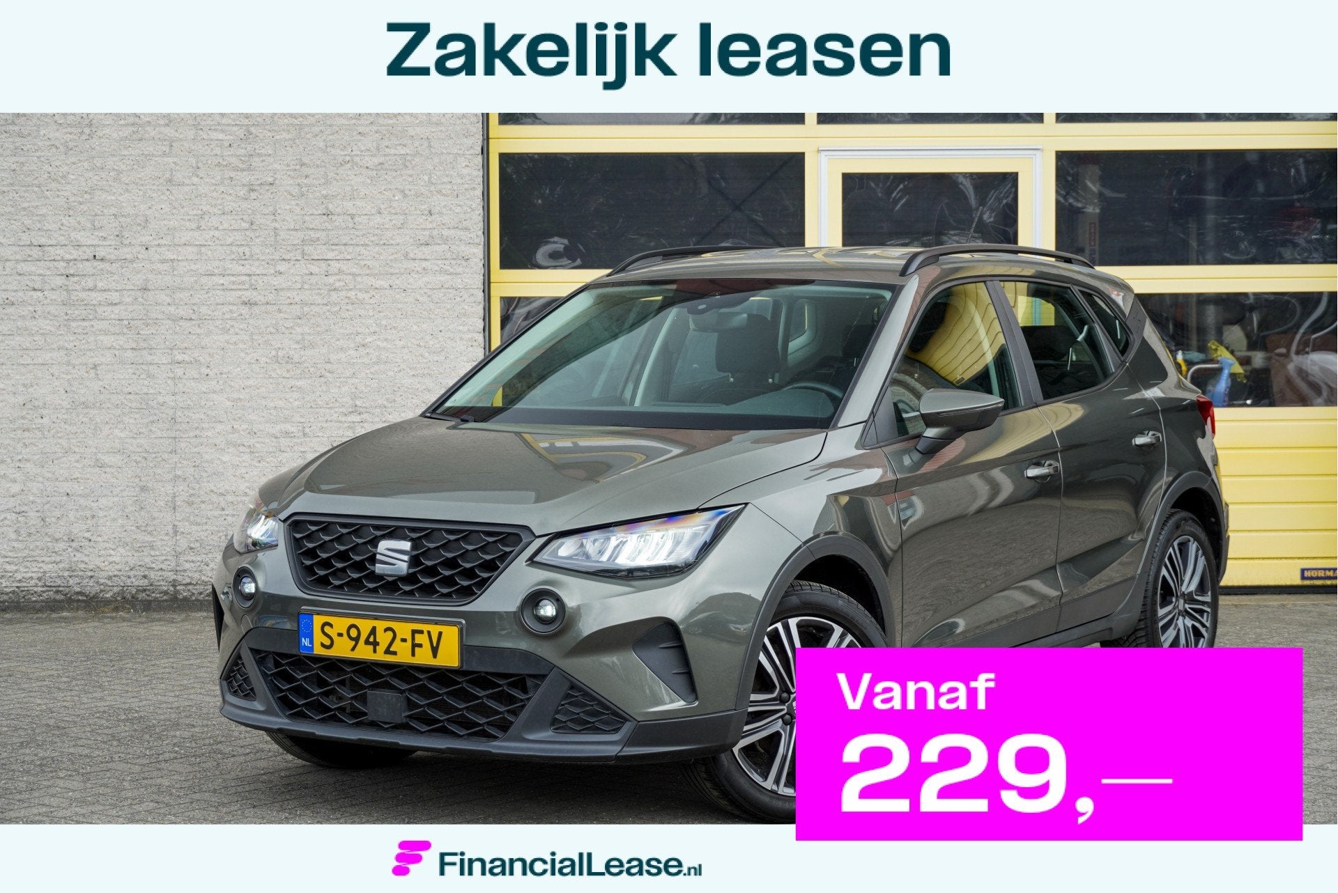SEAT Arona 1.0 TSI Style BJ2023 Lmv 17" | Led | Pdc | App-Co, Voorwielaandrijving, Stof, Gebruikt, 49 €/maand
