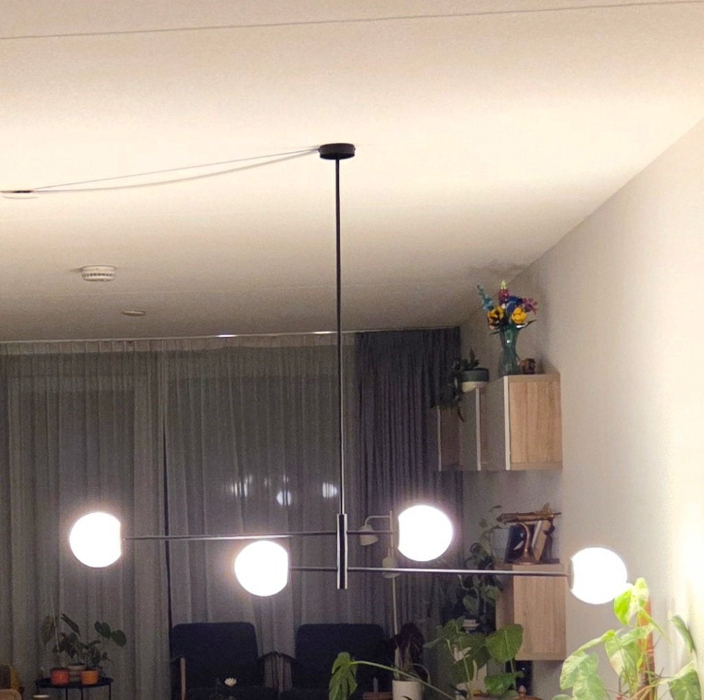 Hanglamp te koop, Huis en Inrichting, Ophalen, E27 (groot), Zo goed als nieuw, Glas