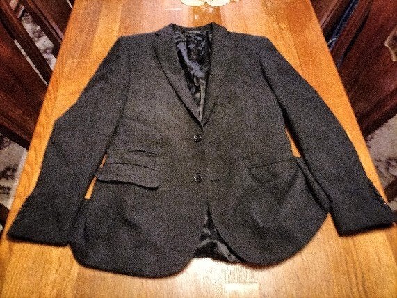 NIEUW WOLLEN HERENCOLBERT MERK "WE" MAAT "SMALL" !, Kleding | Heren, Kostuums en Colberts, Verzenden, Nieuw, Grijs, WE Fashion