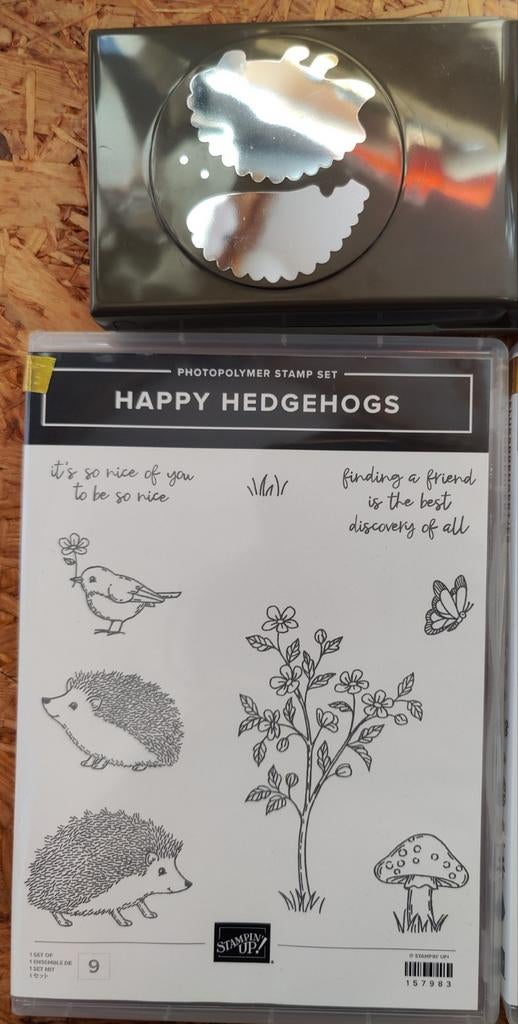 Stampin up stempel set met pons.. Happy Hedgehogs..., Ophalen of Verzenden, Overige typen