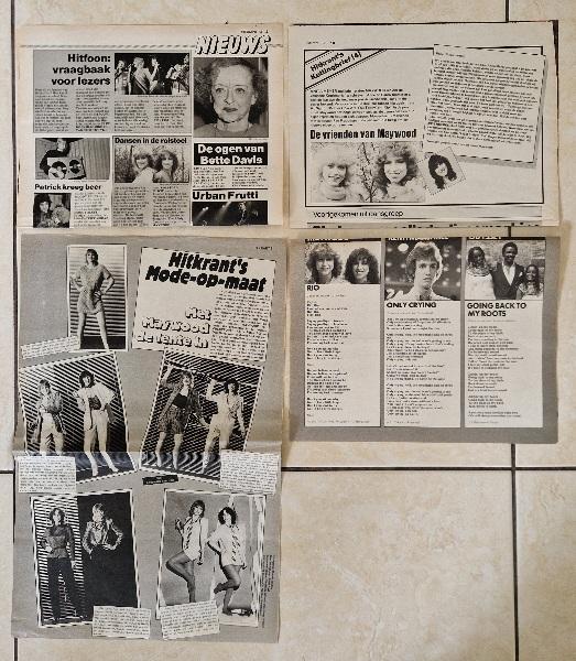 Maywood knipsels, Verzamelen, Tijdschriften, Kranten en Knipsels, Ophalen of Verzenden, 1980 tot heden, Nederland, Knipsel(s)