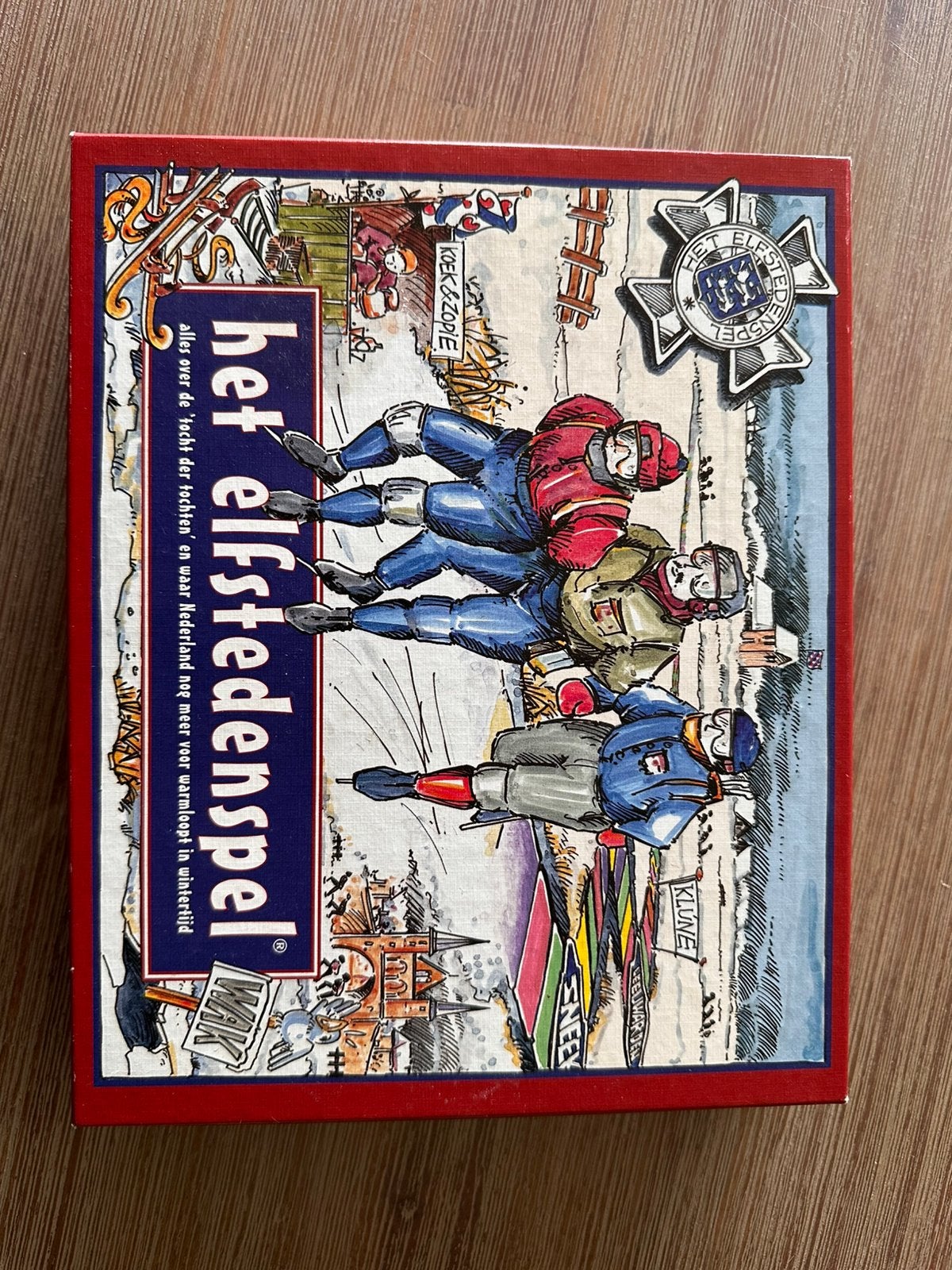 Elfstedentocht bordspel, Hobby en Vrije tijd, Gezelschapsspellen | Bordspellen, Vijf spelers of meer, Ophalen, Zo goed als nieuw