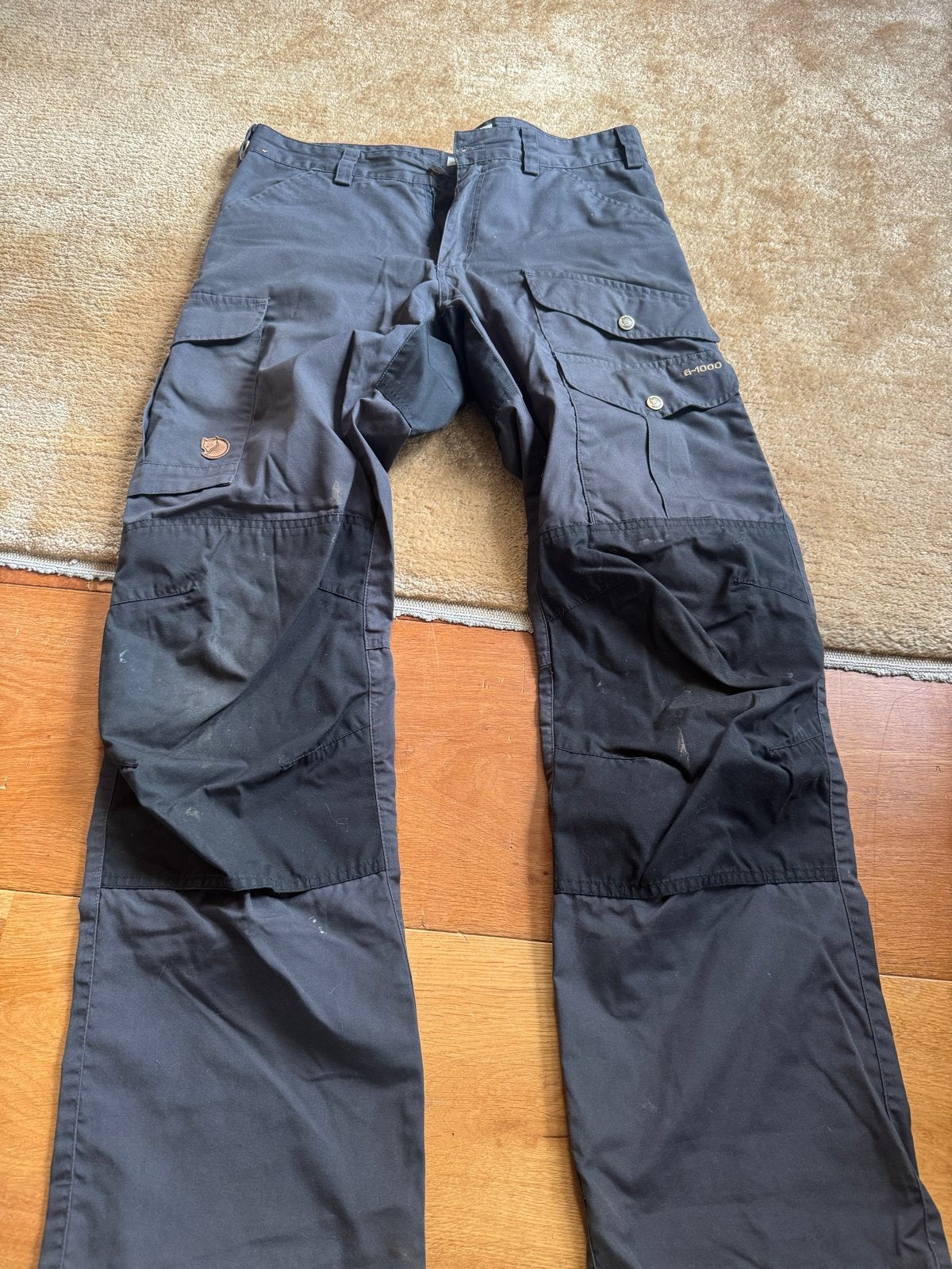 Fjällräven outdoor broek - Maat 48/32, Ophalen of Verzenden, Gedragen, Maat 48/50 (M), Grijs