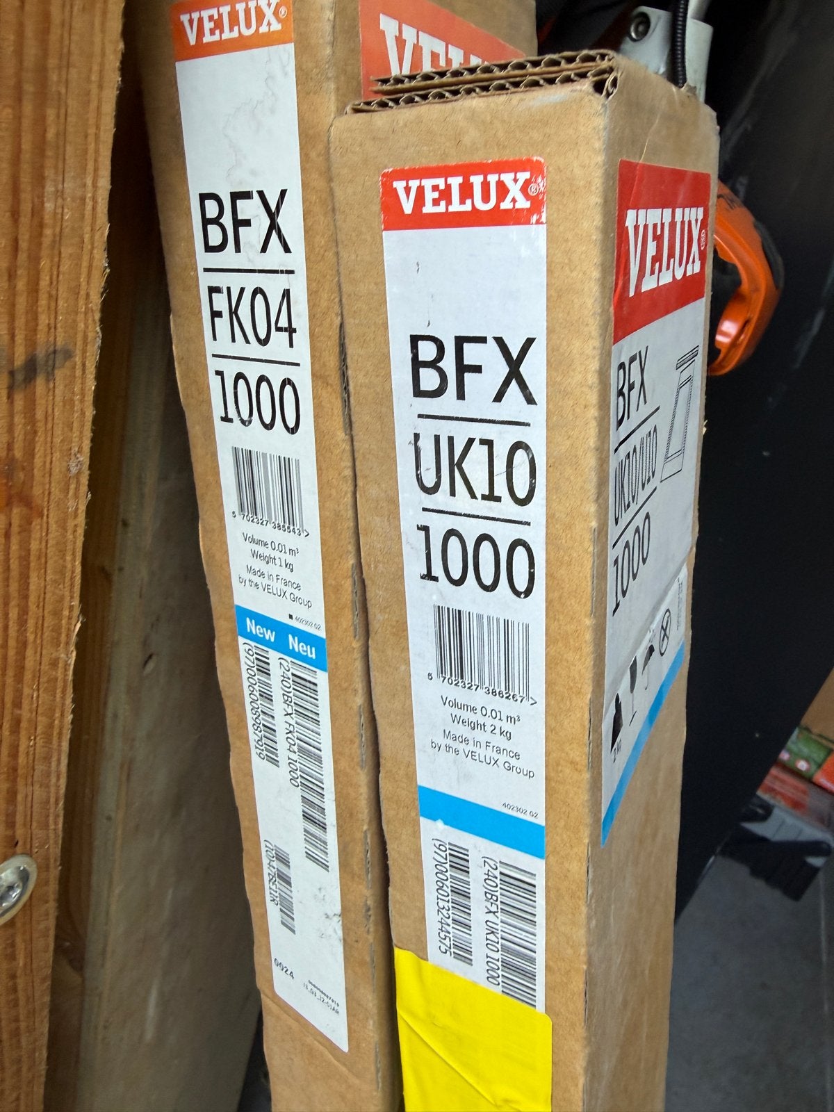 Velux BFX UK10/U10 1000 en FK04 1000  2stuks, Ophalen, Nieuw, 160 cm of meer, 120 tot 160 cm