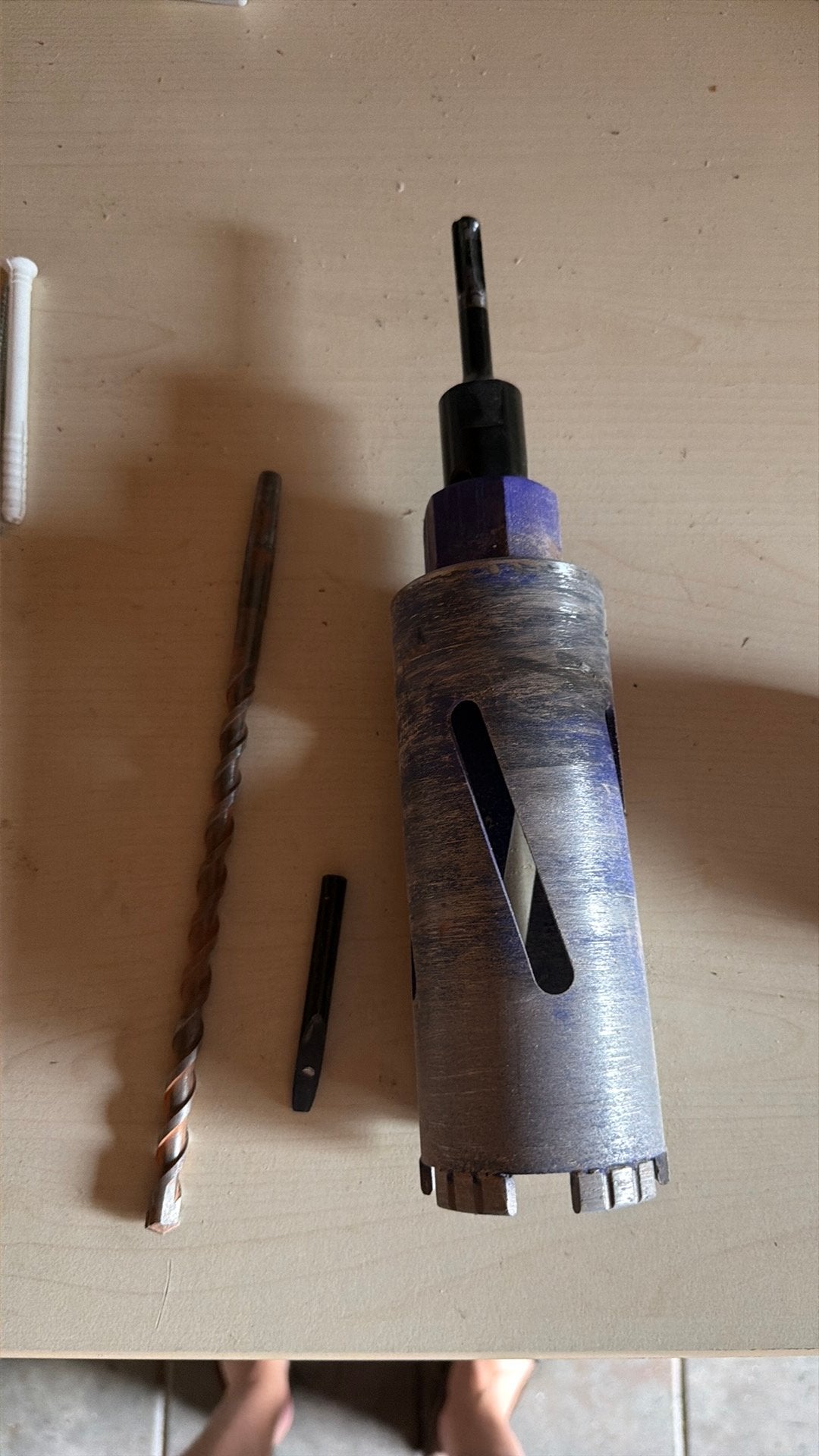 68mm diamantboor 20cm, Ophalen of Verzenden, Zo goed als nieuw, Elektrisch, Overige soorten