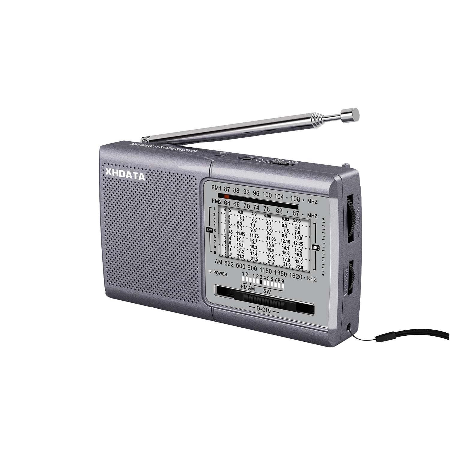 Nieuw: XHDATA D-219 Draagbare Radio (FM / AM / SW 11-Bands), Ophalen of Verzenden, Nieuw