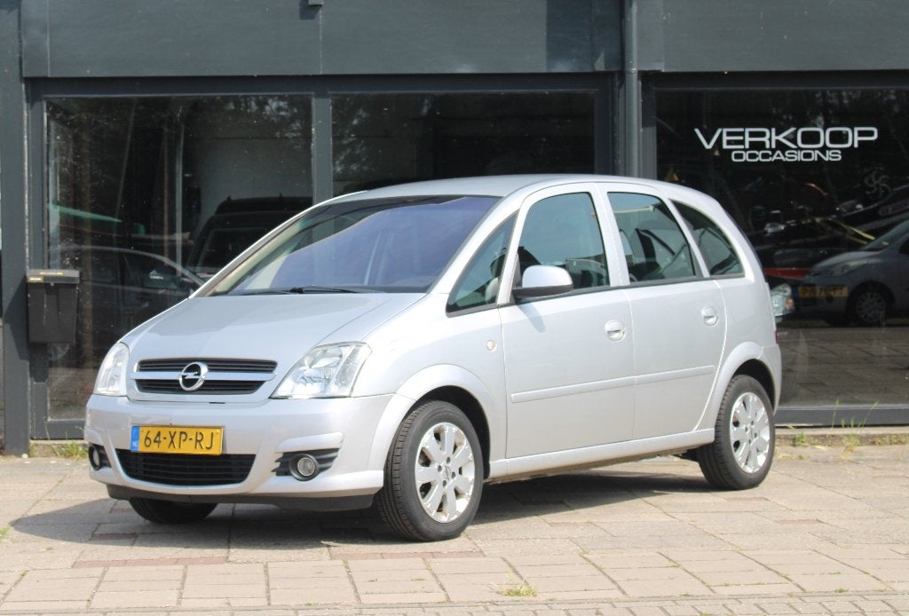 Opel Meriva 1.6 16V Automaat Airco, Auto's, Opel, 15 km/l, Zwart, 4 cilinders, Alcantara