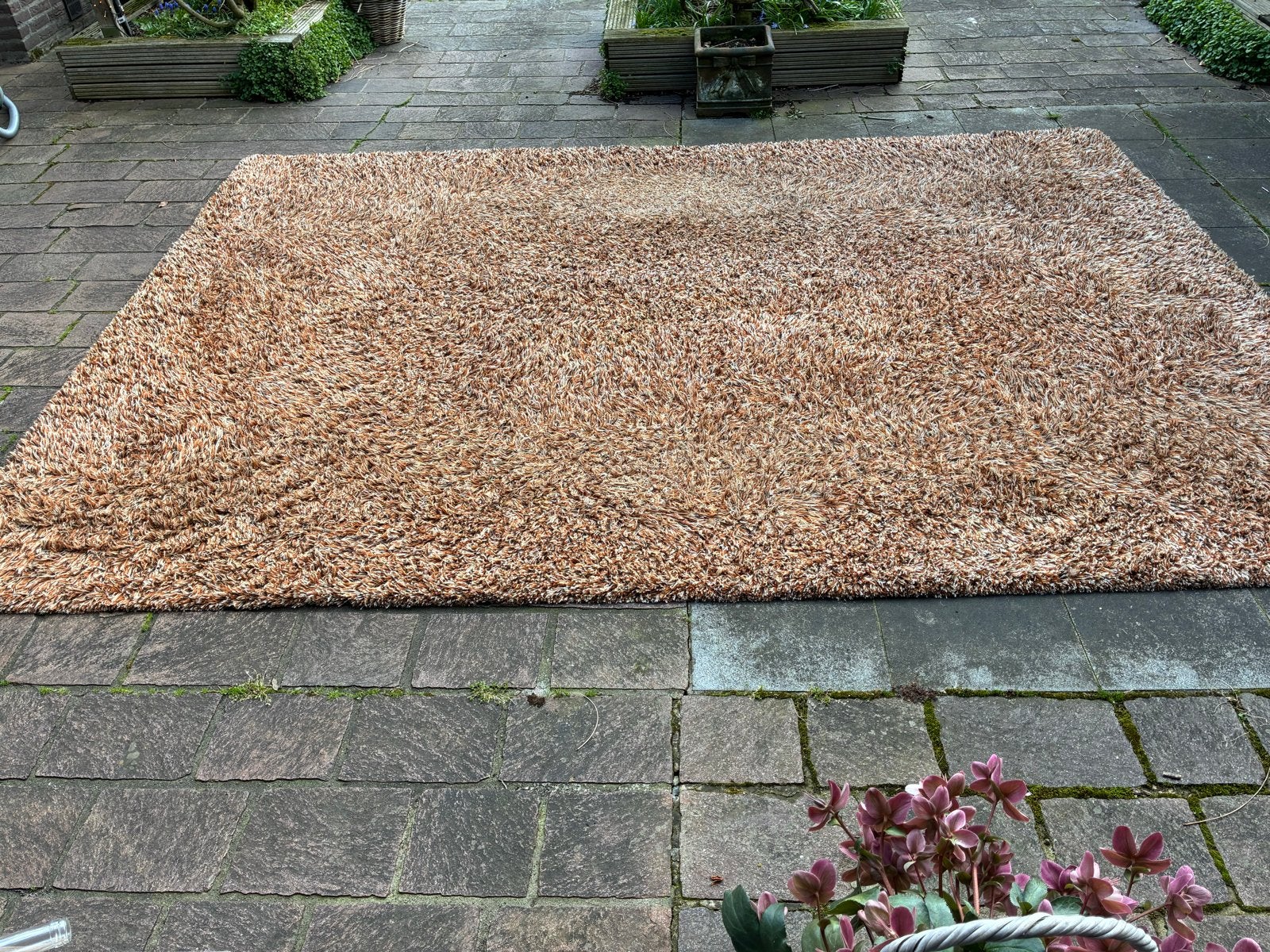 Design tapijt 360x260cm van De Millenerpoort, Ophalen, Gebruikt, Bruin, 200 cm of meer