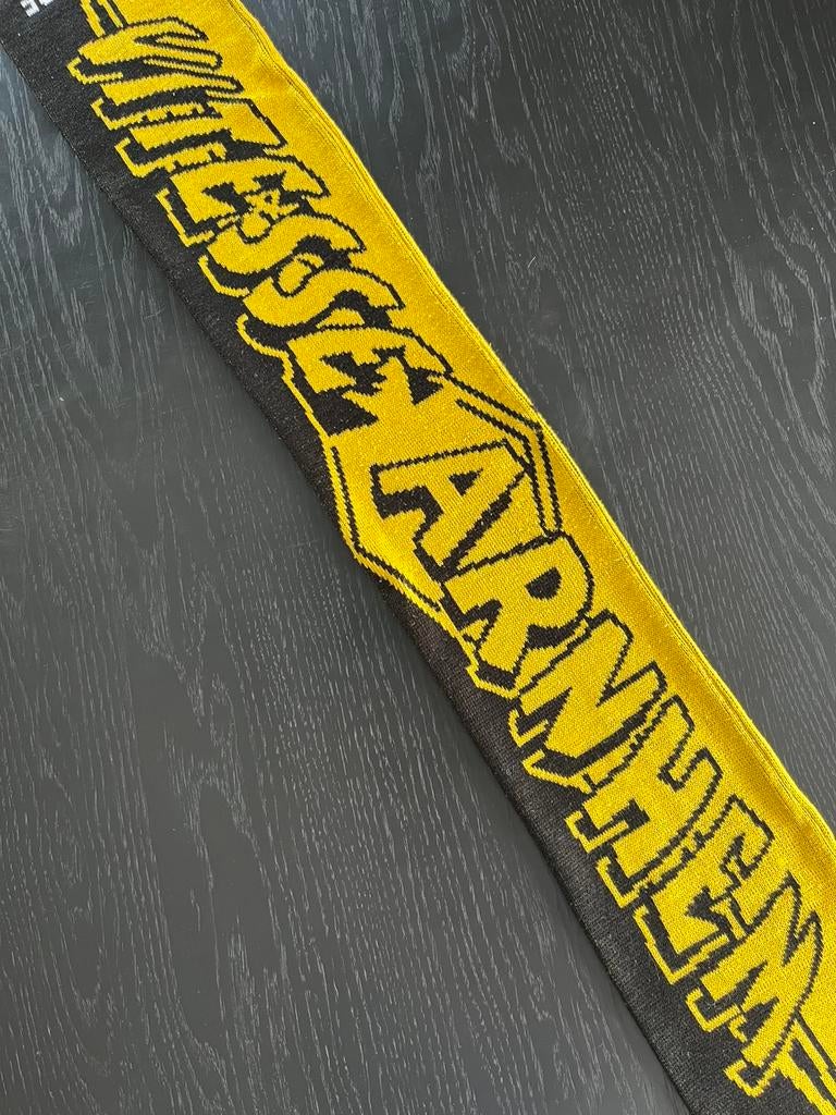 Retro vintage sjaal Vitesse Arnhem, als nieuw!, Ophalen, Zo goed als nieuw, Vitesse, Vaantje of Sjaal