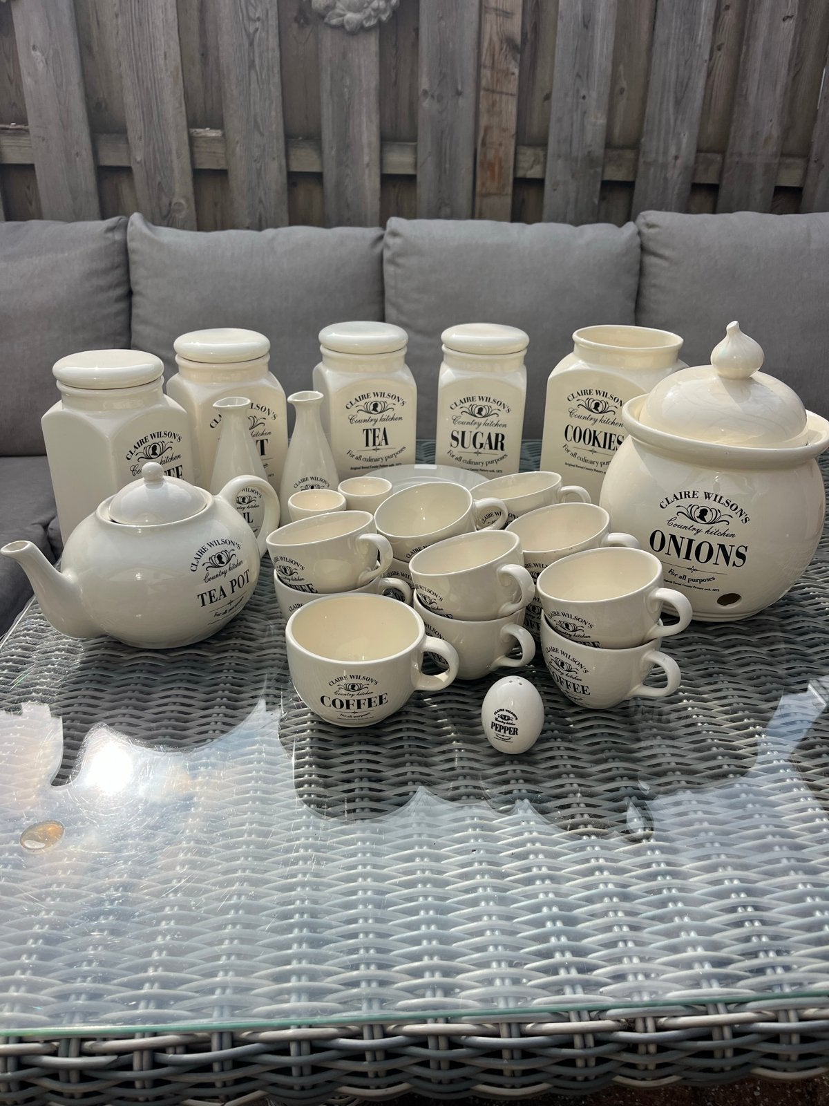 Claire Wilson's Country Kitchen Servies - 30 Delen, Ophalen, Gebruikt, Overige merken, Keramiek
