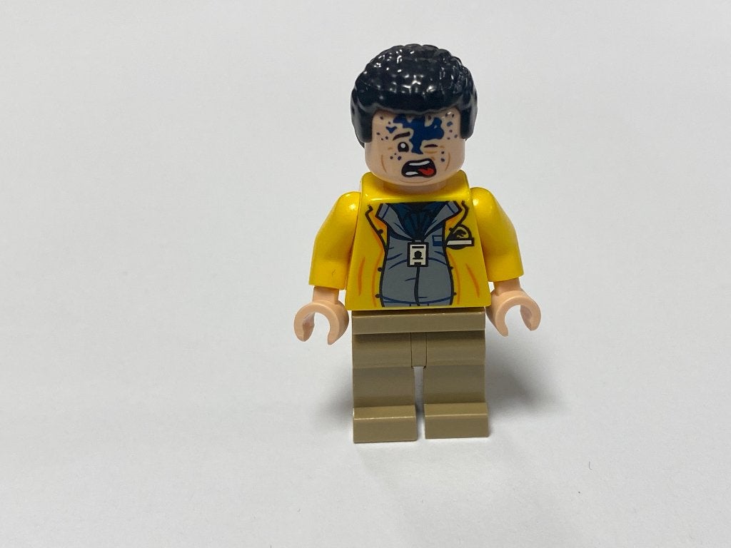 Lego Minifiguur Jurassic World jw106 Dennis Nedry, Jurassic World, Lego, Nieuw, Ophalen of Verzenden