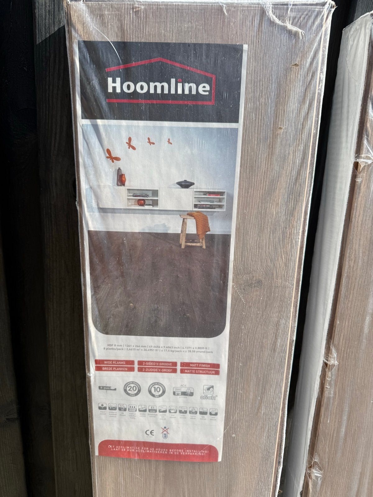 Hoomline Laminaat Royal XL V2 - Nieuw in verpakking + leg, Ophalen, 50 tot 150 cm, Nieuw, 10 m² of meer