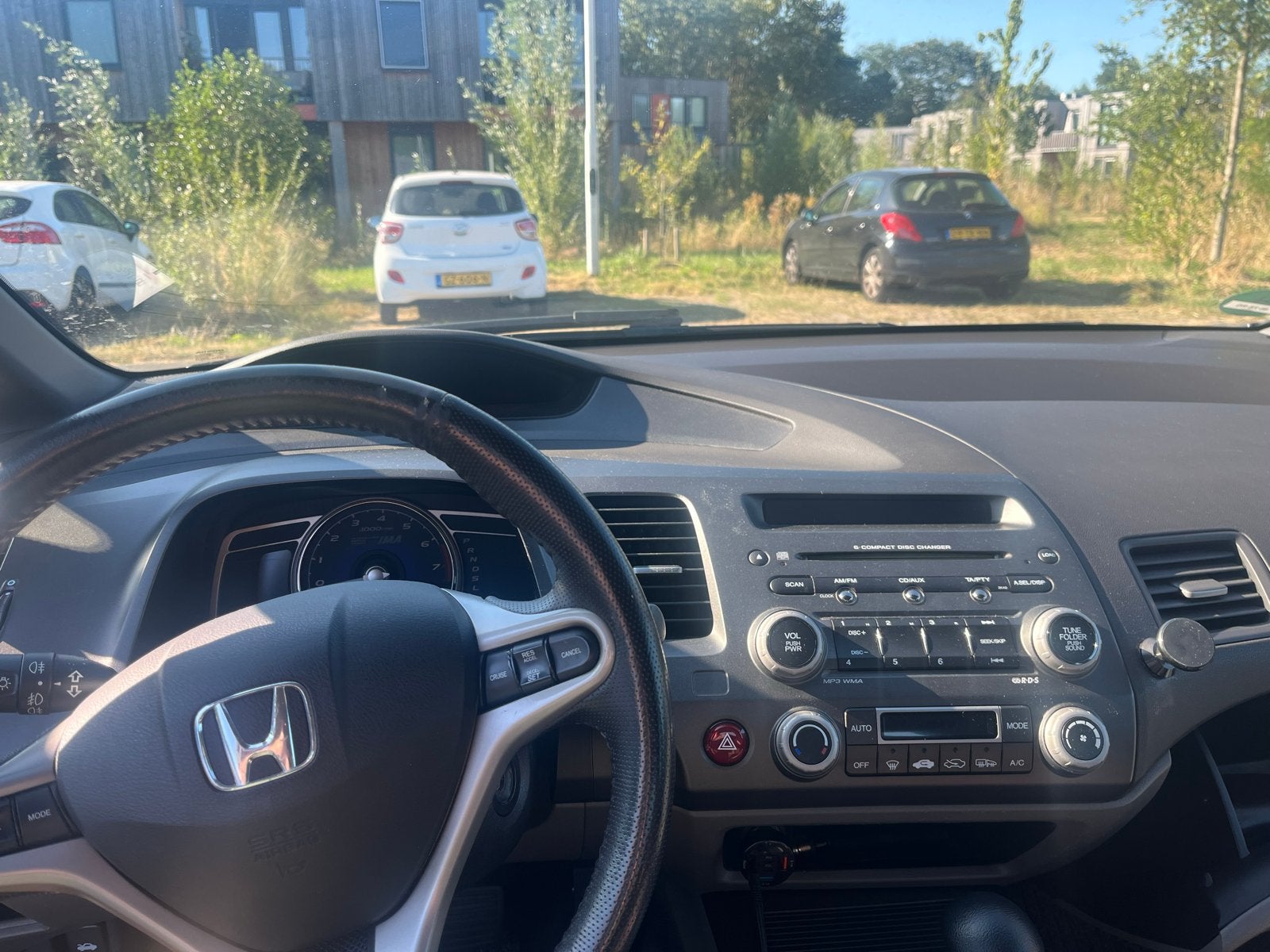 Goed werkende Radio met frame Honda Civic 2007, Ophalen of Verzenden, Gebruikt