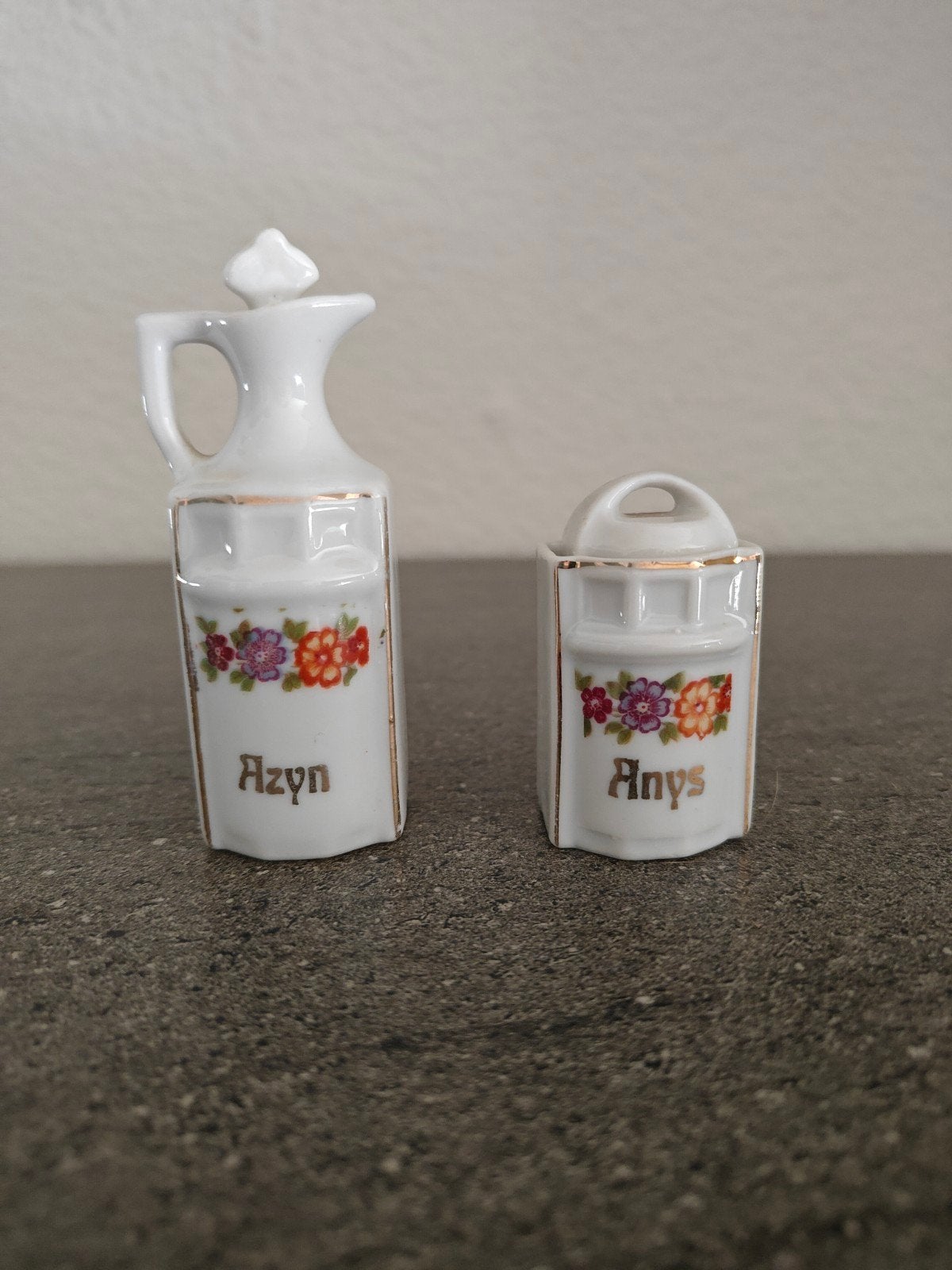 Miniatuur Azijn & Anijs Setje, Ophalen of Verzenden