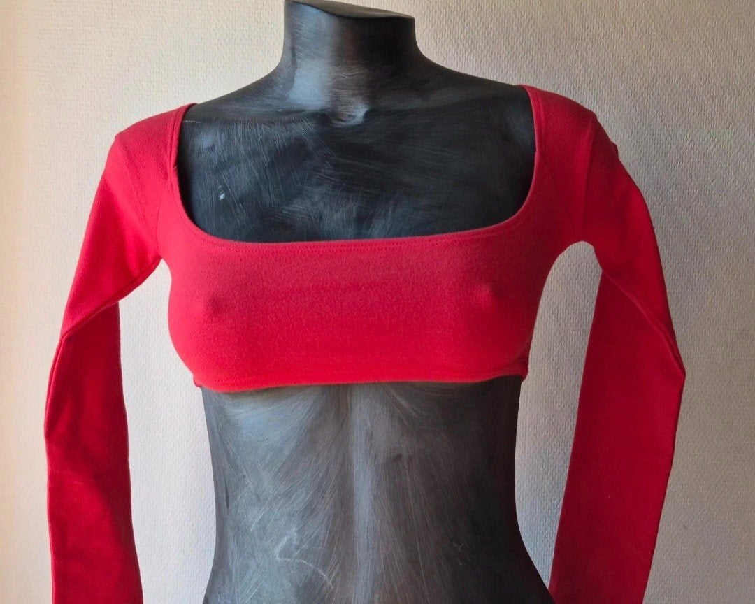 El Tigre Chiquito Tomate M rode crop top lange mouw, Kleding | Dames, Maat 38/40 (M), El Tigre Chiquito Tomate, Nieuw, Ophalen of Verzenden