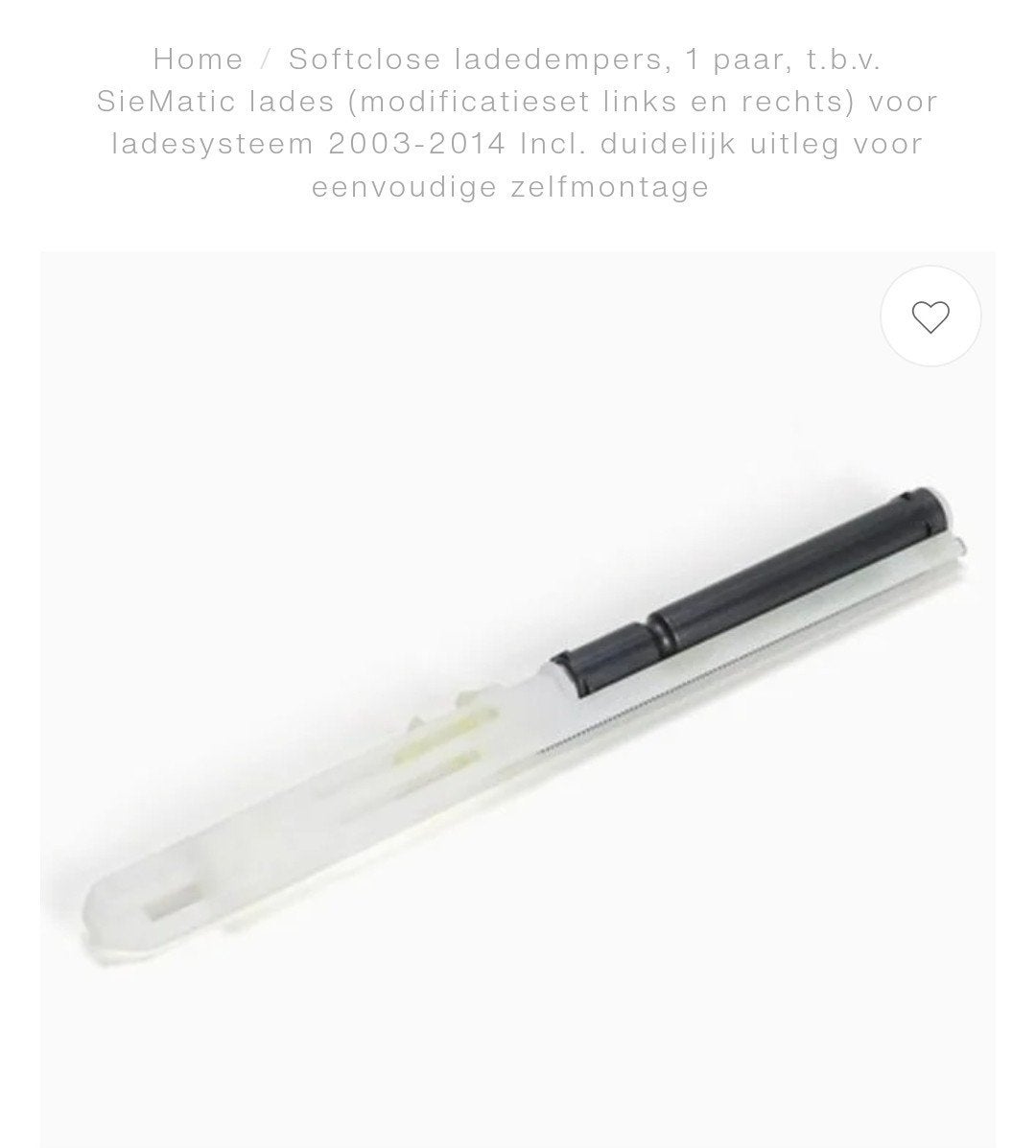 Gezocht, SieMatic Softclose ladedempers, Ophalen of Verzenden, Gebruikt