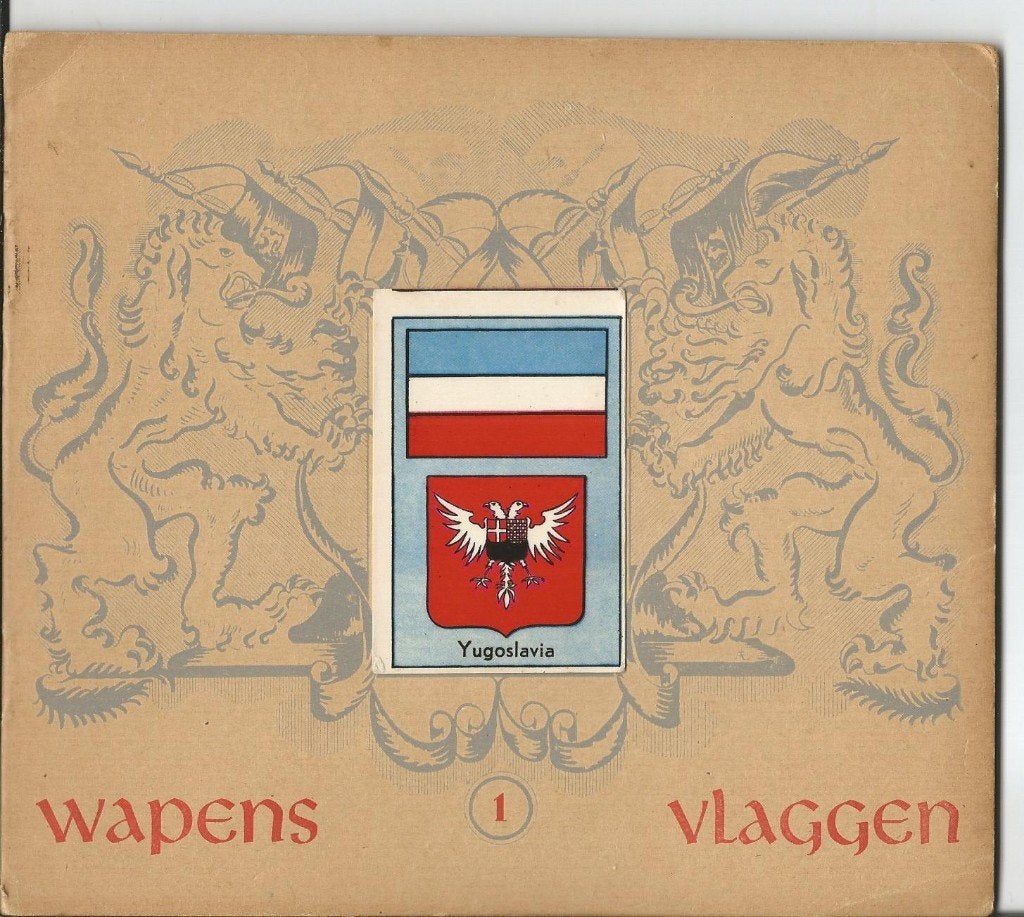 Plaatjesalbum  Wapens/Vlaggen  deel 1 van AEZ,Amsterdam, Boeken, Ophalen of Verzenden, Gelezen, AEZ, Plaatjesalbum