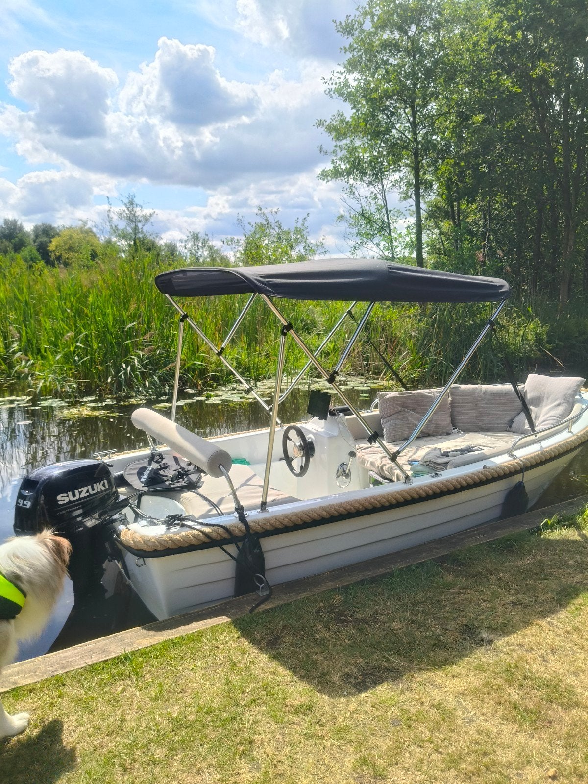 Noard 405 met trailer, Ophalen, Overige merken, Buitenboordmotor, Biminitop