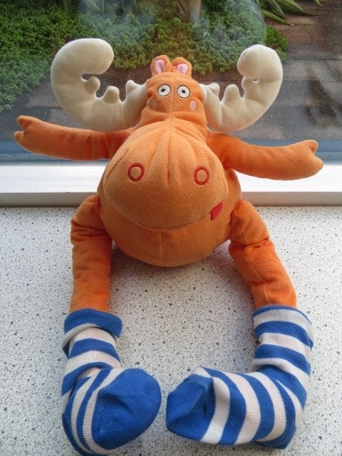 Eland rendier moose ALG van IKEA Barnslig gestreepte sokken, Oranje, IKEA, Overige typen, Ophalen of Verzenden