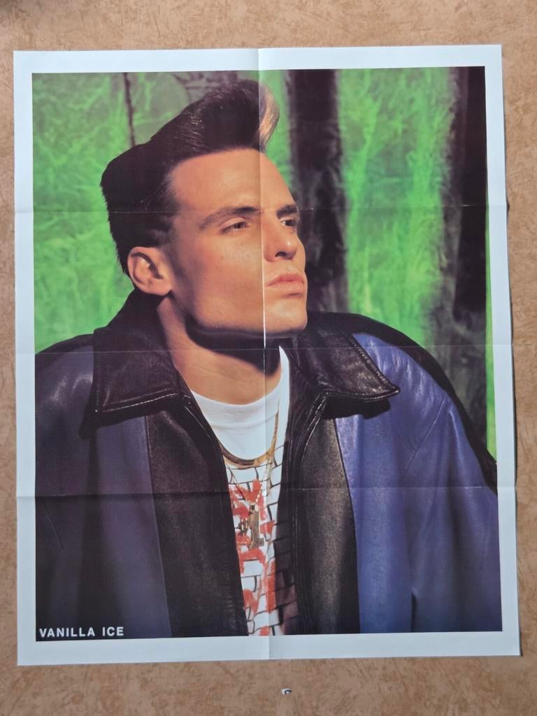 Jaren 90 xl poster van Vanilla Ice, Ophalen of Verzenden