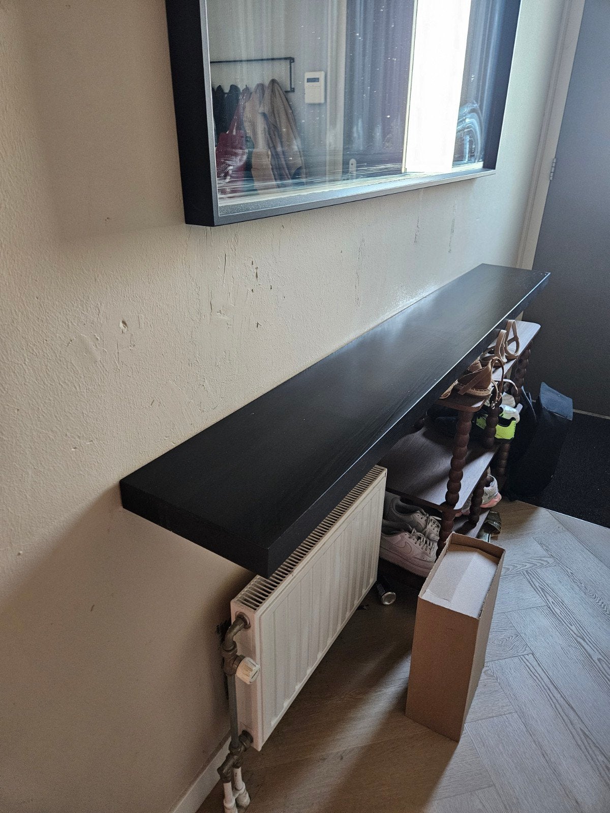 IKEA LACK wandplank zwartbruin 190x26 cm, Ophalen, Zo goed als nieuw