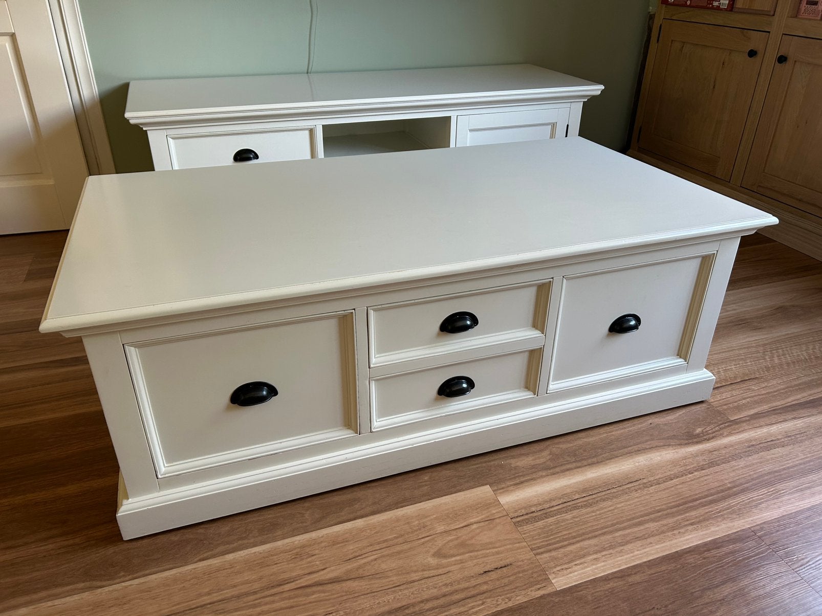 Salontafel & tvmeubel, Ophalen, Gebruikt, 100 tot 150 cm, 50 tot 100 cm