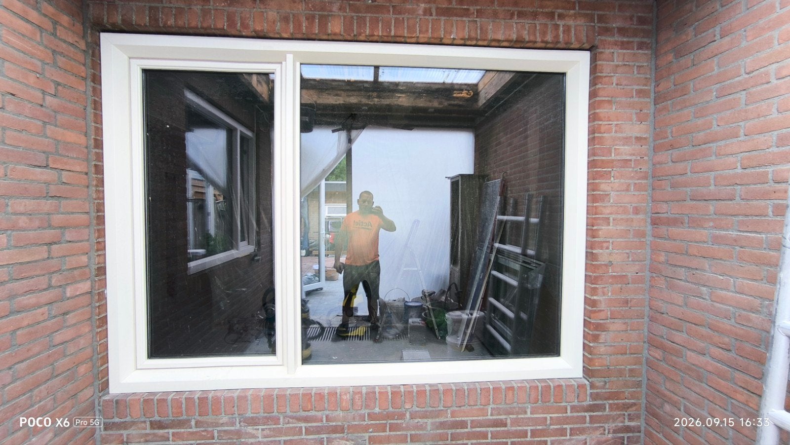 kunststof kozijnen, Doe-het-zelf en Verbouw, Ophalen, Gevelraam of Ruit, Gebruikt, 160 cm of meer