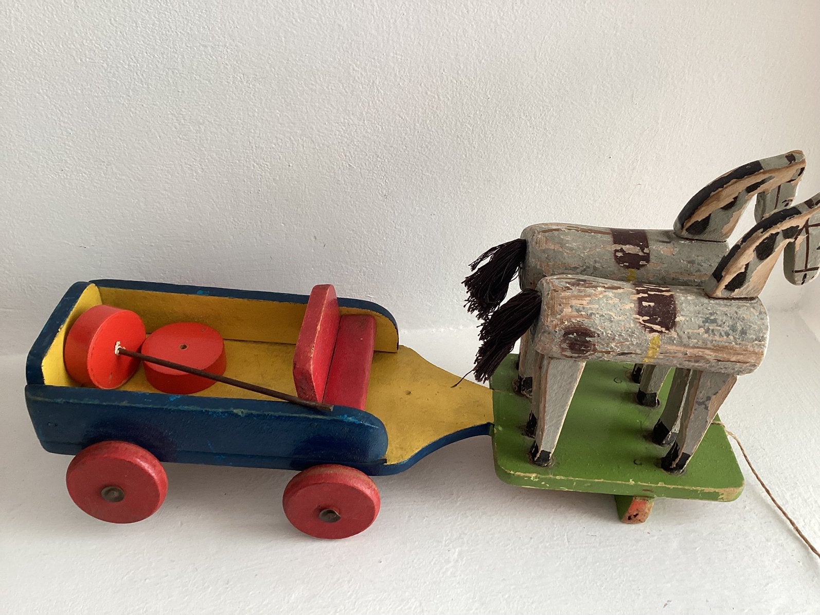Paard en wagen antiek, Antiek en Kunst, Antiek | Speelgoed, Ophalen of Verzenden