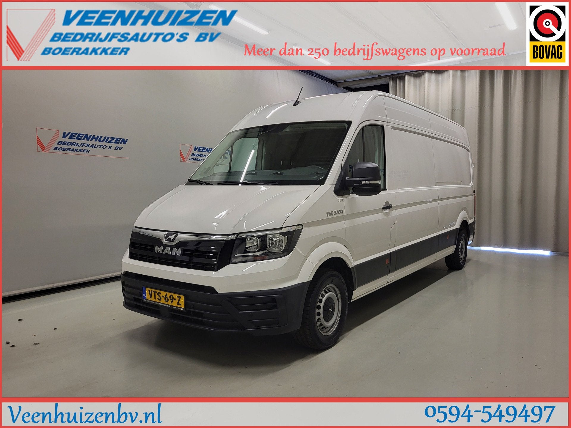 MAN TGE 2.0TDI L4/H3 Euro 6! (bj 2023), Voorwielaandrijving, Gebruikt, Euro 6, 4 cilinders