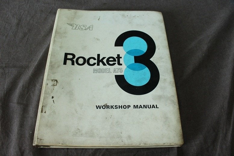BSA A75 750cc Rocket 3 1969 motorcycle workshop manual, Ophalen of Verzenden, Overige merken