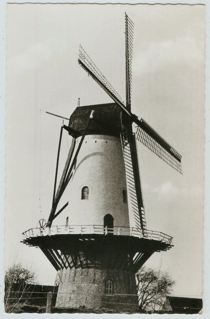 IJzendijke molen 1970, Ophalen of Verzenden, 1960 tot 1980, Ongelopen, Zeeland
