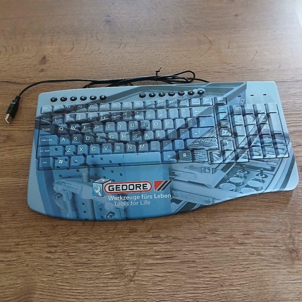 Gedore Multimedia Toetsenbord - QWERTY, Bedraad, Computers en Software, Toetsenborden, Ophalen of Verzenden, Nieuw, Bedraad, Ergonomisch