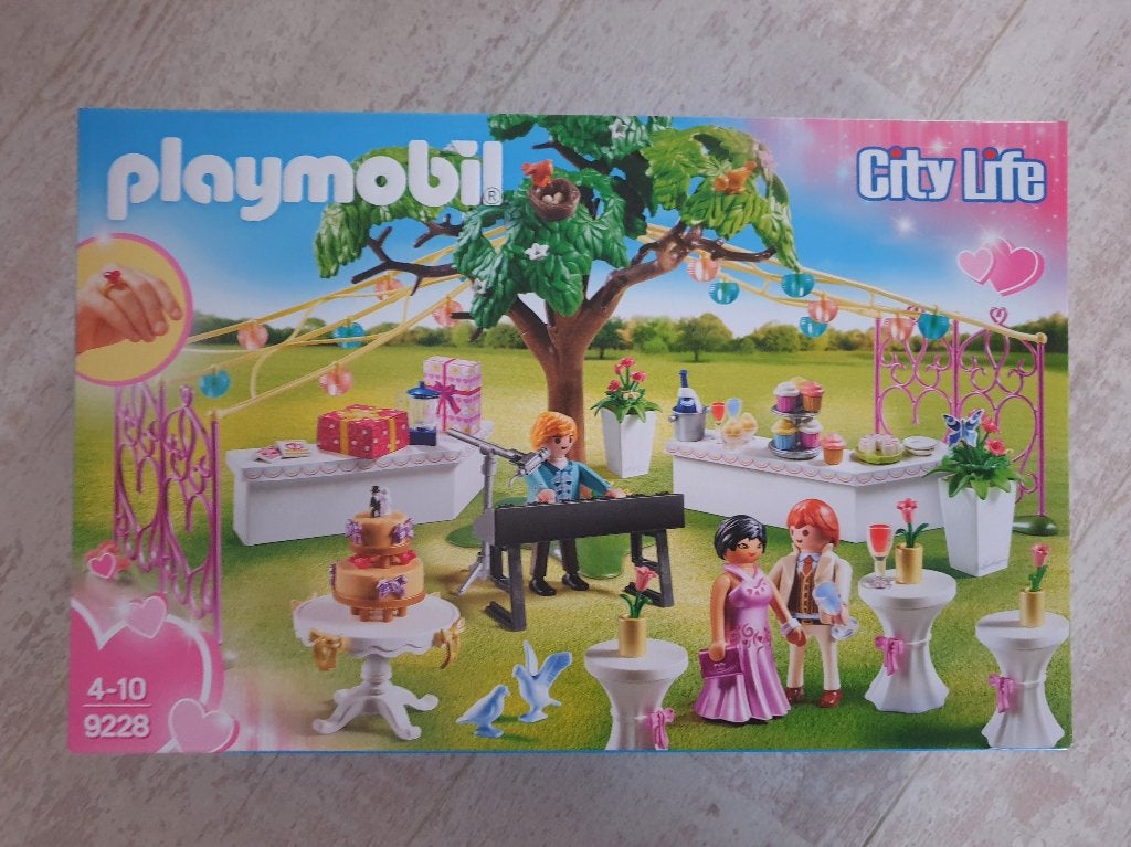 Playmobil 9228 Huwelijksfeest met bruidspaar en keyboard, Ophalen of Verzenden, Nieuw, Complete set