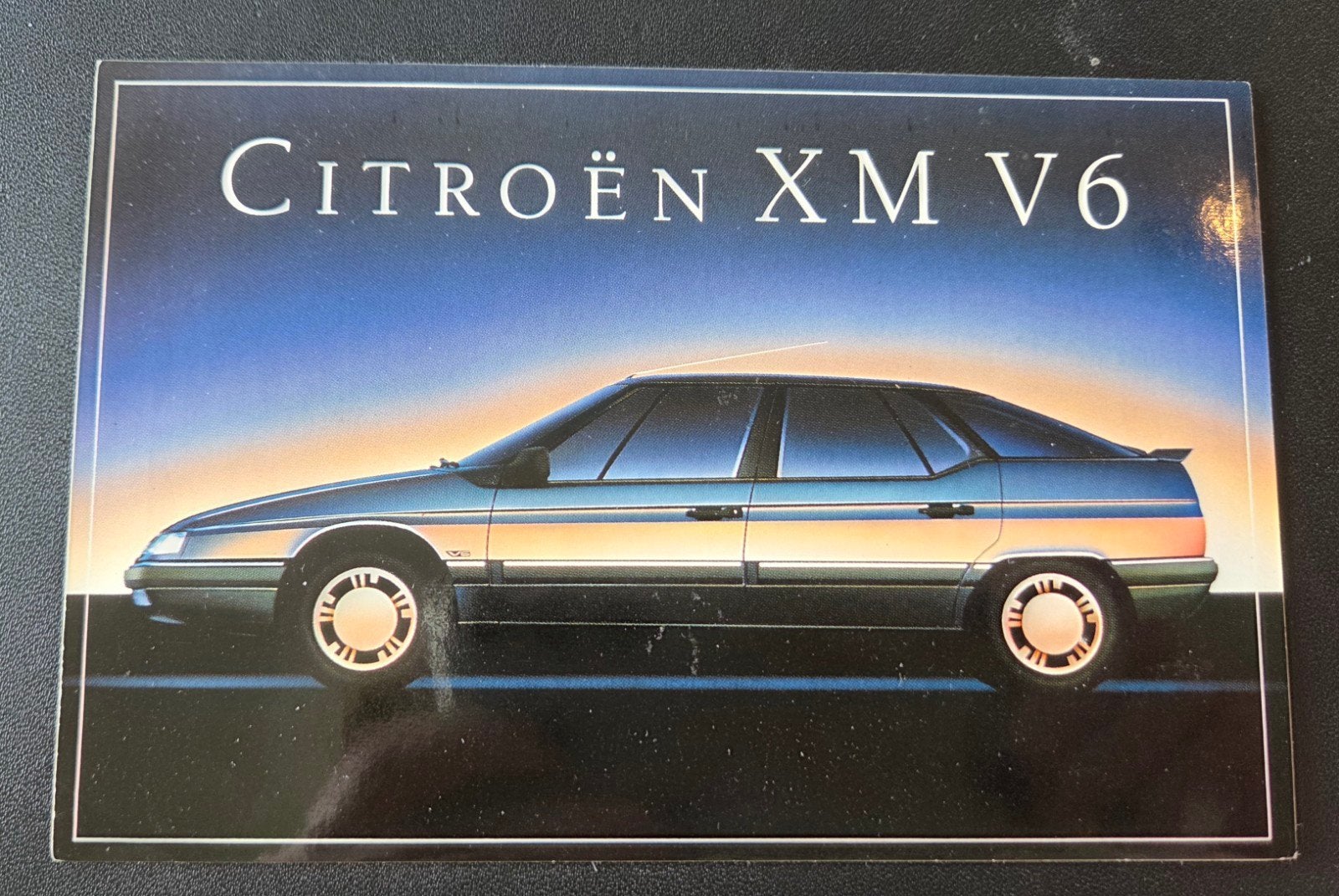 Citroën XM V6 - Stickerkaart, Verzenden, 1980 tot heden, Ongelopen, Voertuig