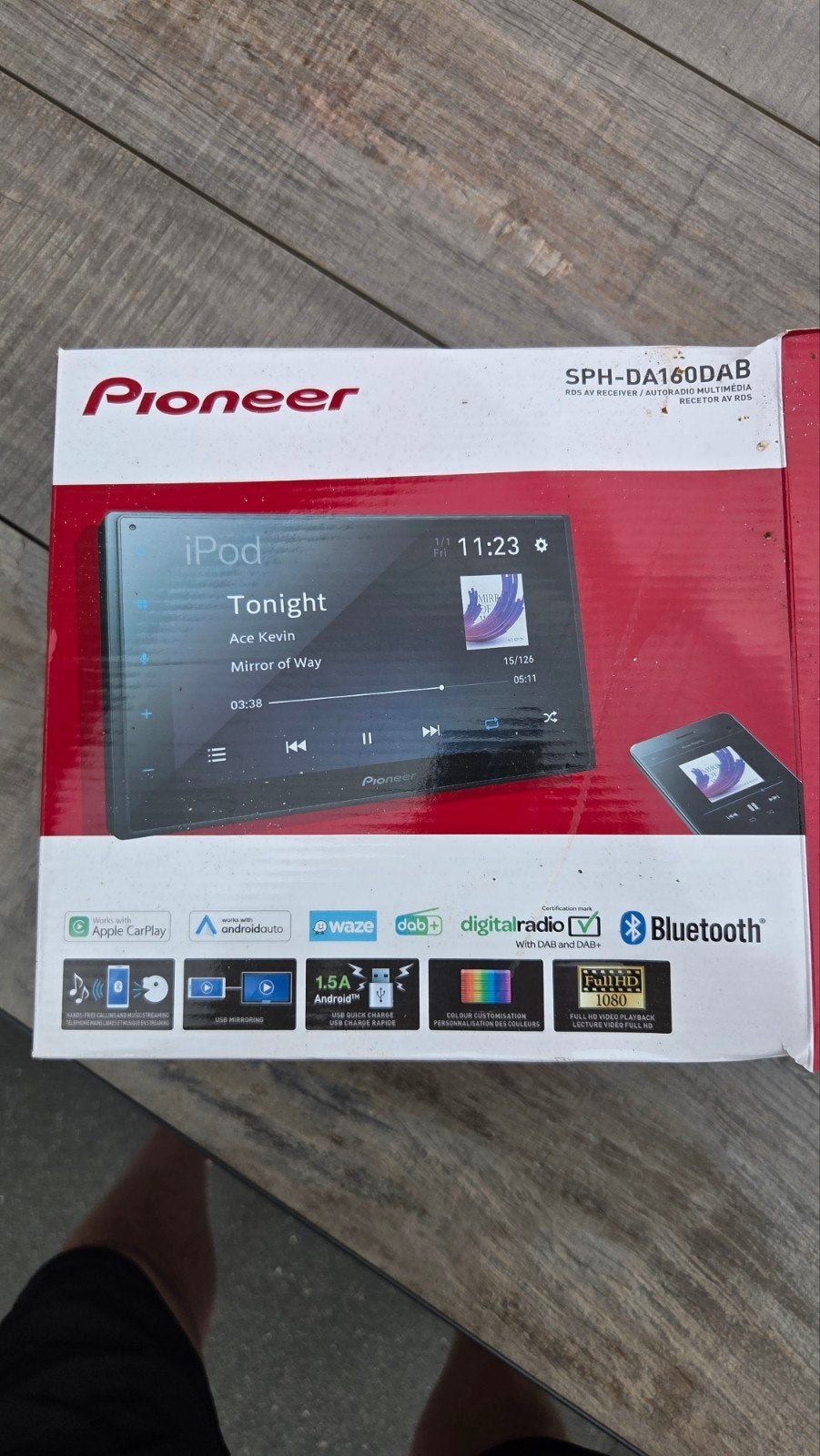 Pioneer SPH-DA160DAB Autoradio met Audio System Subwoofer, Auto diversen, Autoradio's, Gebruikt, Ophalen of Verzenden