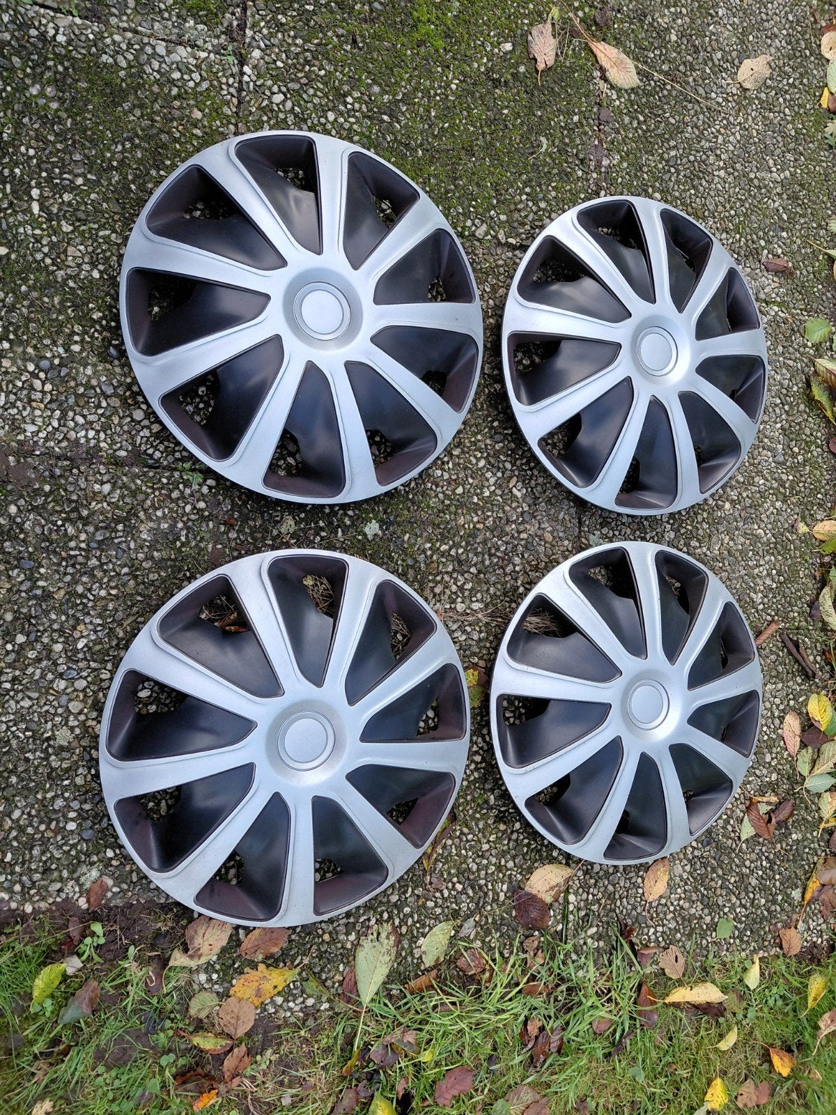 Versace Craft wieldoppen Zilver/Zwart 16 inch (4 stuks), Ophalen, Gebruikt