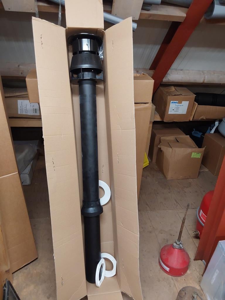 Nieuwe Rookgasdakdoorvoer / Ventilatie doorvoer - Zwart, Ophalen of Verzenden, Nieuw, Ventilator