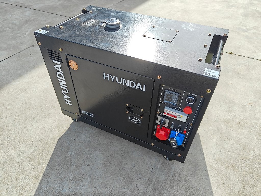 Generator aggregaat Hyundai HDG 96, Ophalen, Nieuw, 5 tot 10 kVA, Elektrisch startend