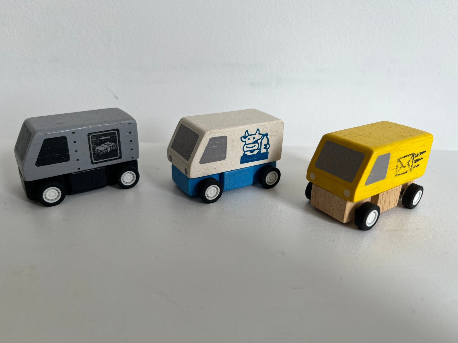 PlanToys / Plan Toys PlanCity Plan City 60031 Delivery Vans, Kinderen en Baby's, Ophalen of Verzenden, Zo goed als nieuw