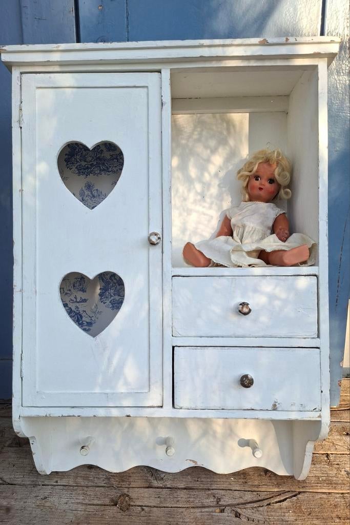 brocante hangkastje, Antiek en Kunst, Ophalen