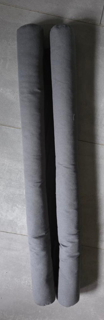 Nieuwe Tochtrol van stof  80 cm- Grijs, Ophalen, Nieuw, Grijs, Rond